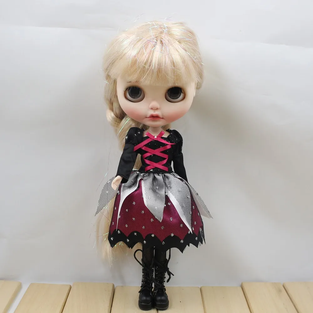 Blyth кукла ледяное платье шляпа чулок Хэллоуин платье Хэллоуин день