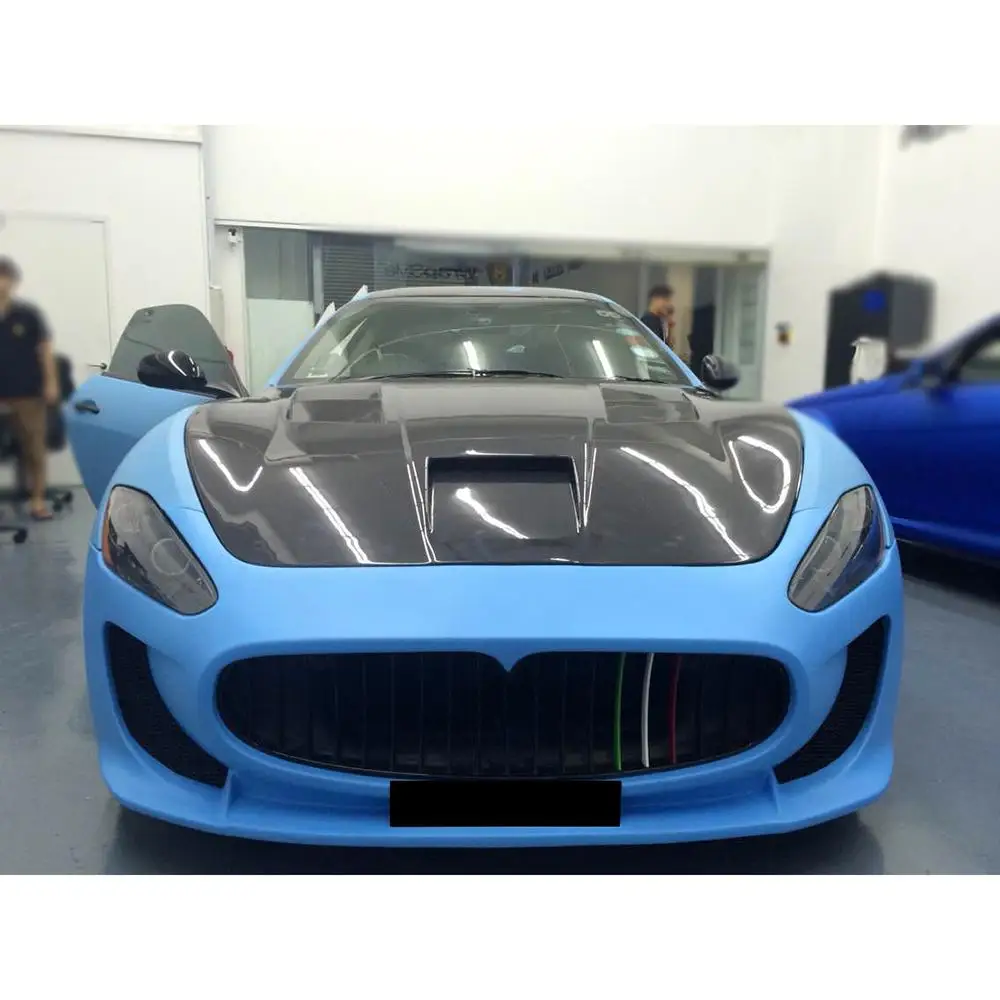 Крышка капота двигателя из углеродного волокна крышка машины для Maserati granтуризма