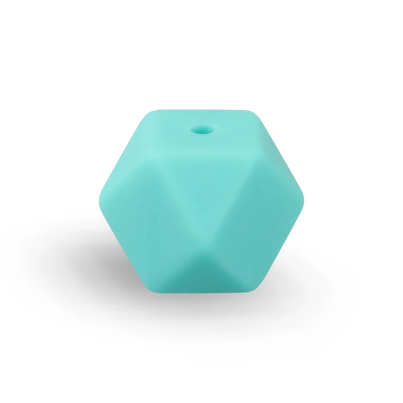 6 10 шт. 14 мм Мини шестигранные силиконовые бусины Детские Прорезыватели BPA бесплатно DIY ожерелье соска цепочка для зубов Уход за младенцем - Цвет: 6