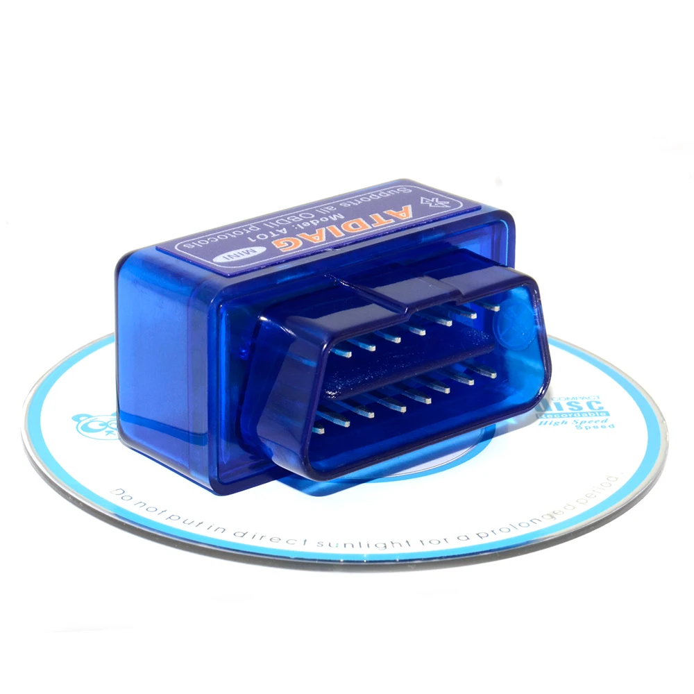 Оригинальный atdiag Мини ELM327 v2.1 Bluetooth Диагностика Авто сканер Elm 327 адаптер obd ii