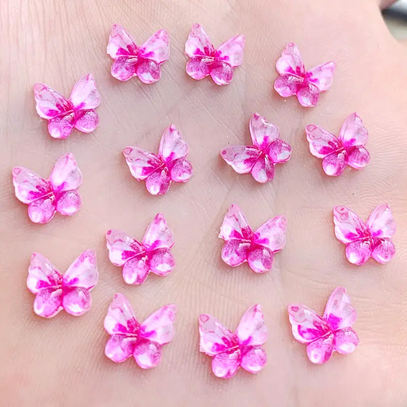 Diy Красочные бабочки натуральный камень с плоской задней стороной Кабошоны