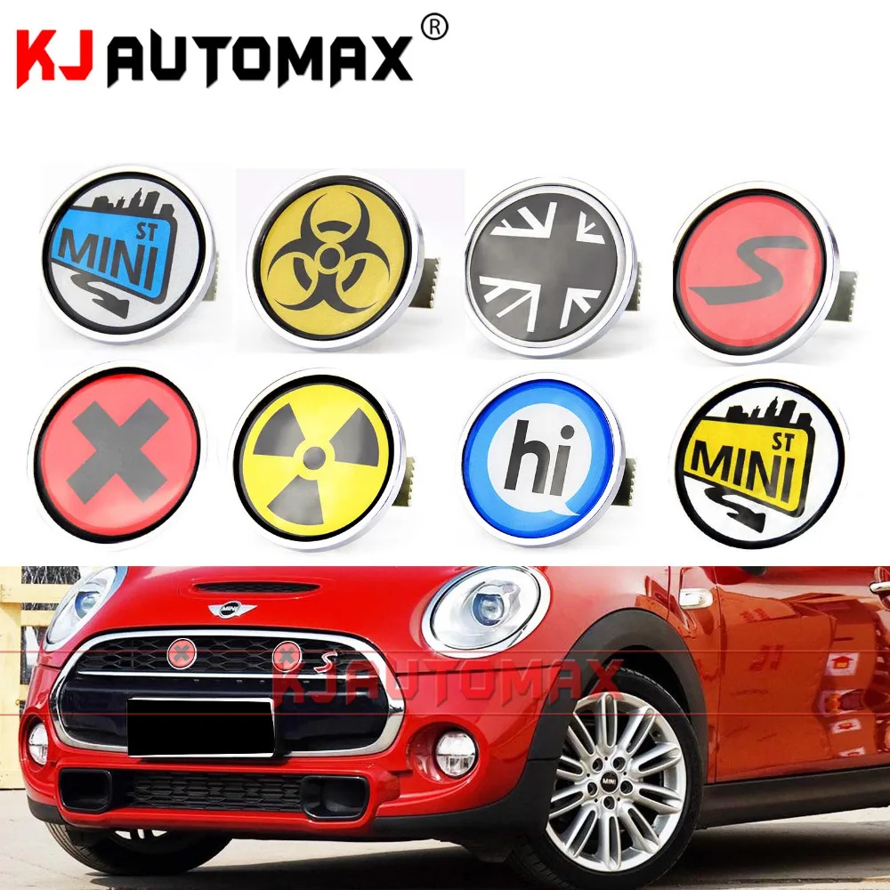 Металлический автомобильный передний бейдж с эмблемой Grill стикер для Mini Cooper