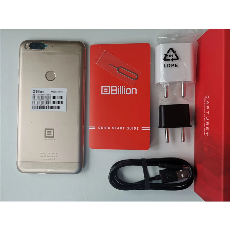 Billion Capture Plus 4G Смартфон 3ГБ+32ГБ ПЗУ 5,5" Snapdragon 625 Сенсорный ID 3500мАч Android 7,1 Двойная задняя камера 13М Мобильные телефоны