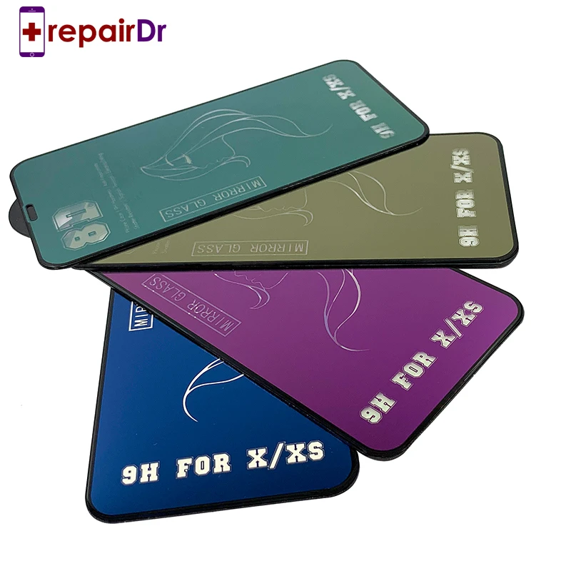 High-End Plating 8D Mirror Glass For iPhone 6 6S 7 8 Plus Colorful Reflective 9H Tempered i8P Screen Protector Skin | Мобильные