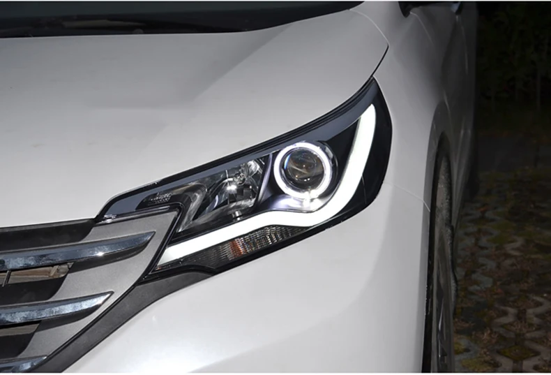 KOWELL автомобильный Стайлинг для Honda CR-V CRV головной светильник s 2012- Головной фонарь светодиодный светильник передний светильник Биксеноновая линза ксенон HID