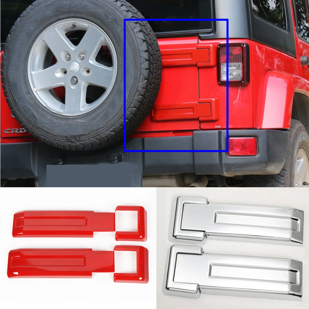 

Оболочка для дверной петли Jeep Wrangler 2008-2016, красная/хромированная/синяя