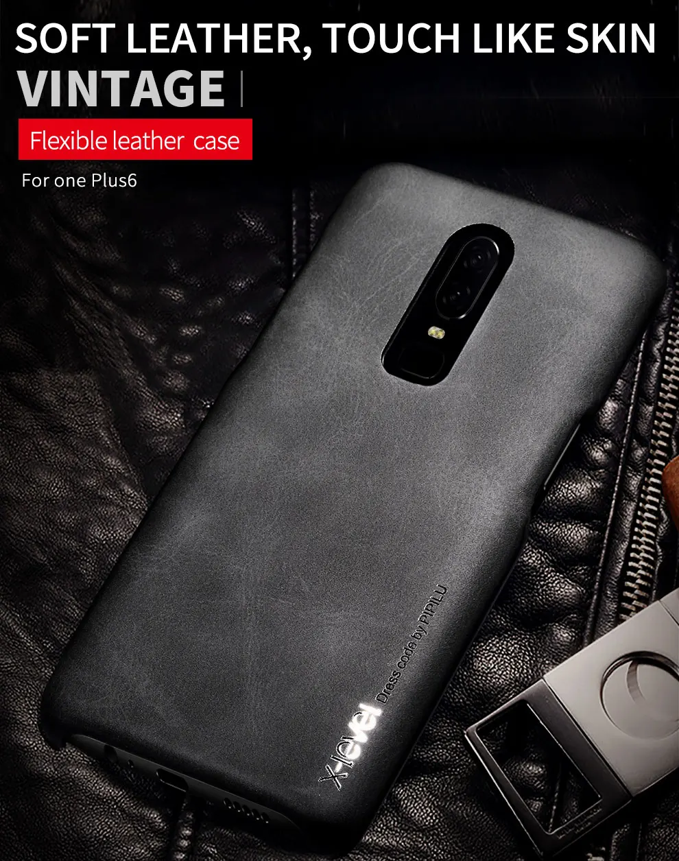 X-level чехол для телефона для OnePlus 6 Чехол One Plus 6 винтажный ультра тонкий мягкий чехол из искусственной кожи чехол для OnePlus 6 роскошный чехол s
