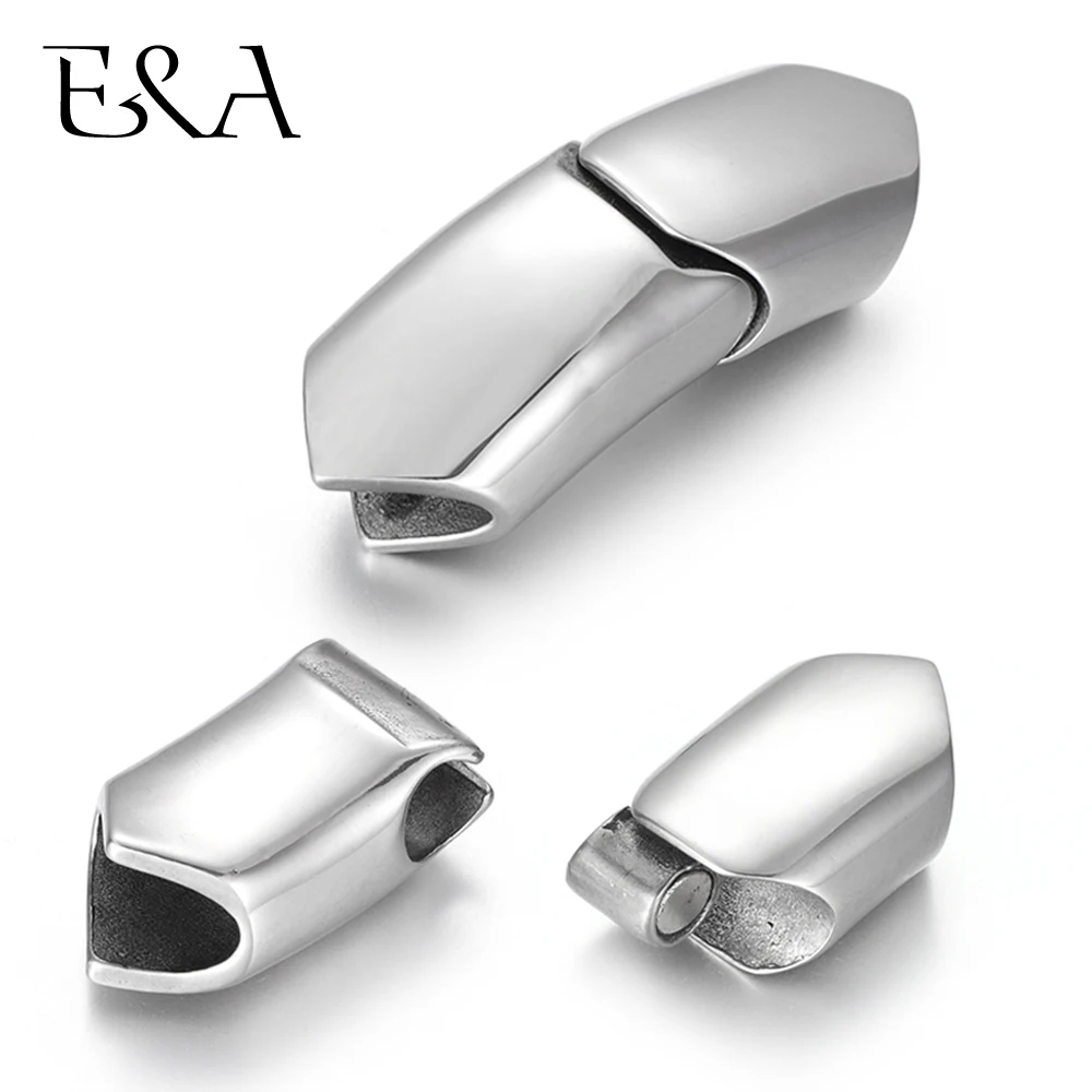 

Stainless Steel Magnetic Clasp Hole 11*5mm Leather Cord Clasps Bracelet Magnet Buckle DIY Jewelry Making Parts Supplies