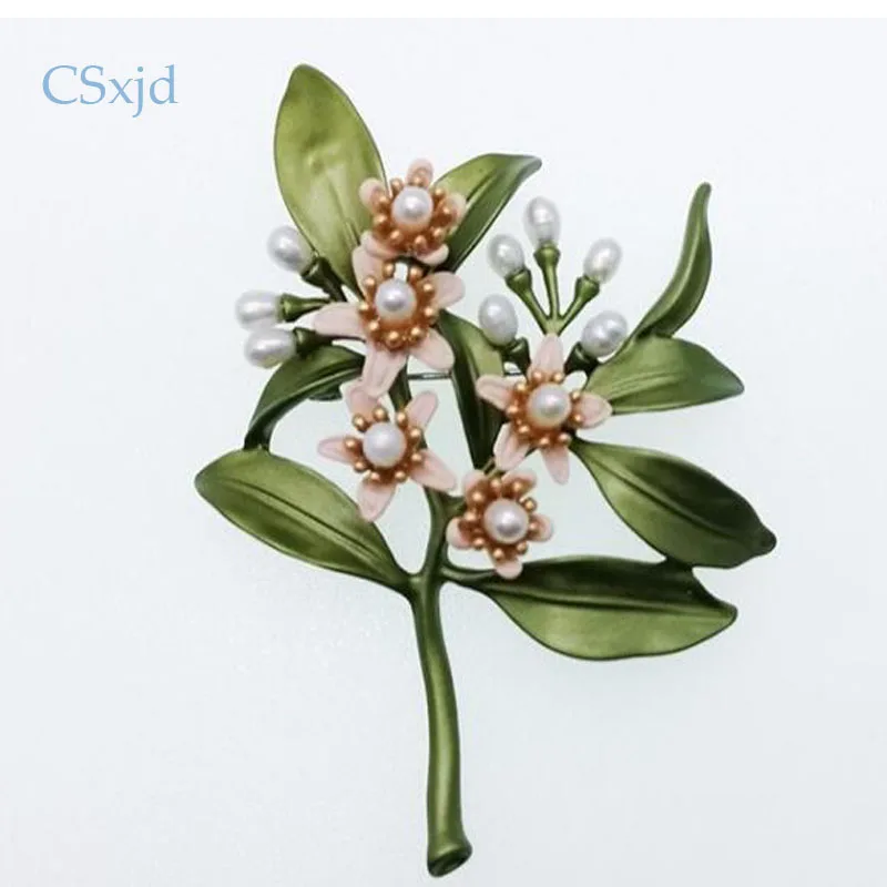 CSxjd Новая натуральная Половина Жемчуг с отверстиями Винтажная брошь ювелирные