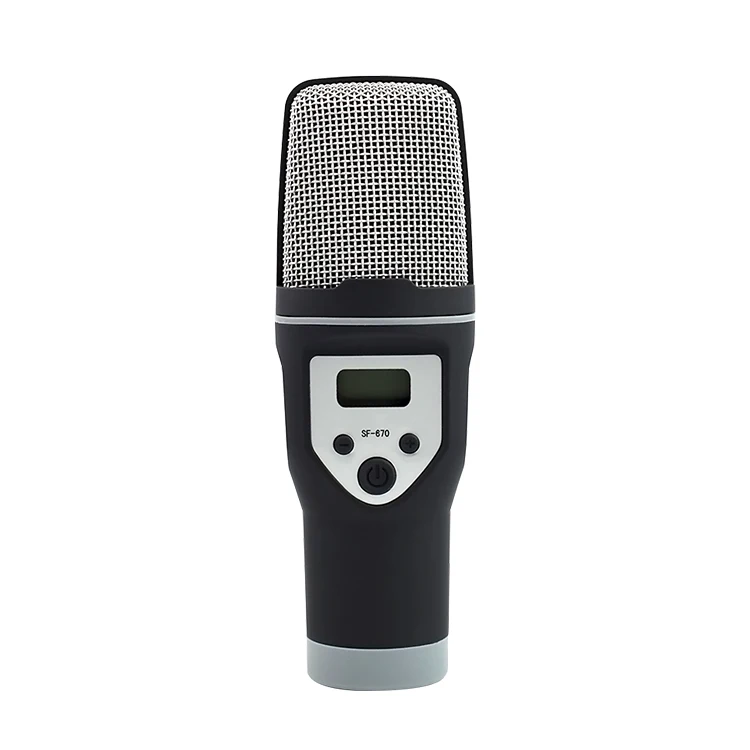 Single microphone FELYBY мобильный телефон микрофон конденсаторный Профессиональный популярный оконный фильтр поддержка караоке голосовой чат ПК микшерный микрофон - Цвет: Single microphone