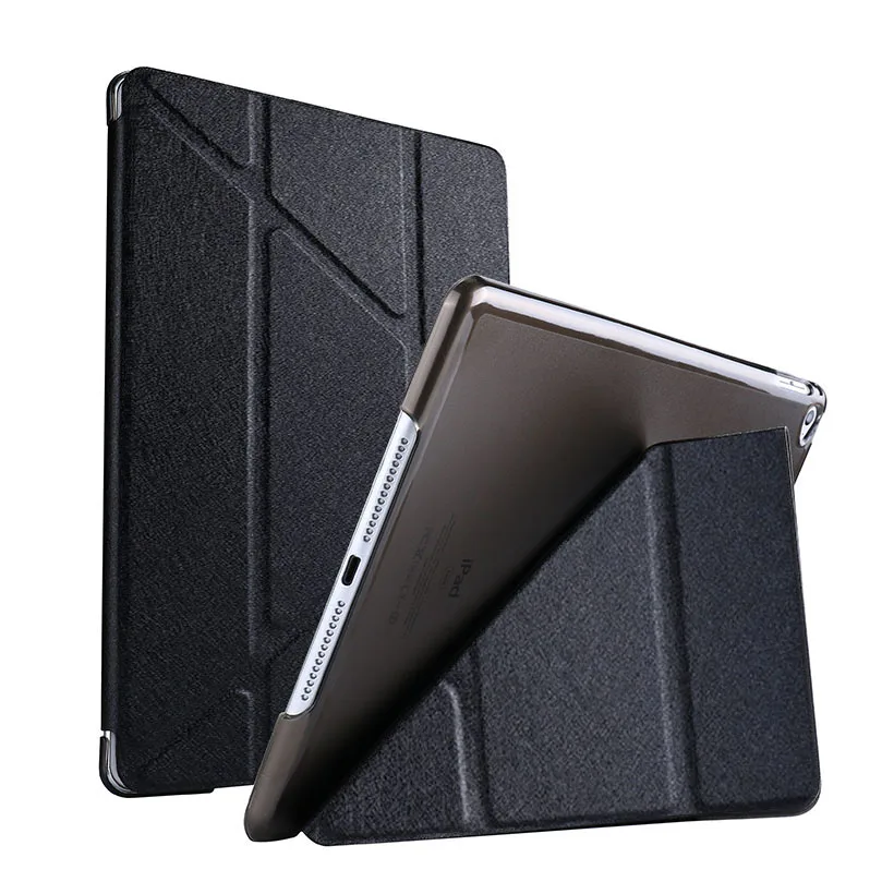 Силиконовый чехол из искусственной кожи для iPadMini 4, чехол, мягкая задняя крышка, трехслойная подставка, умный чехол для Apple iPadMini4, 7,9 дюймов, чехол для планшета
