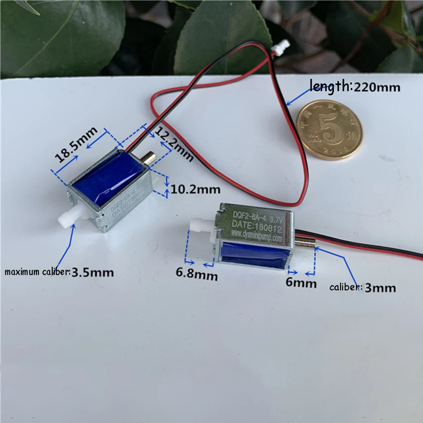 DQF2 6A 4 DC 3 7 V 1 5 W 0 350mmhg электромагнитный клапан мини приборы для измерения кровяного