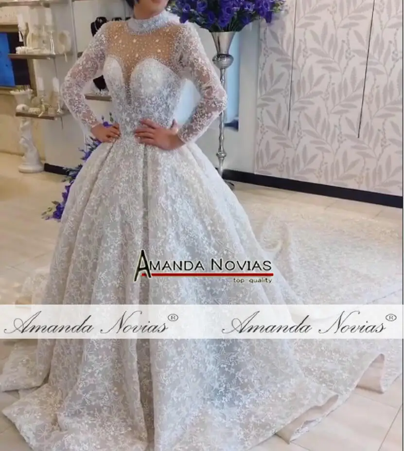 Свадебное Платье Amanda Novias Брендовое платье невесты с длинным рукавом 2019|Свадебные