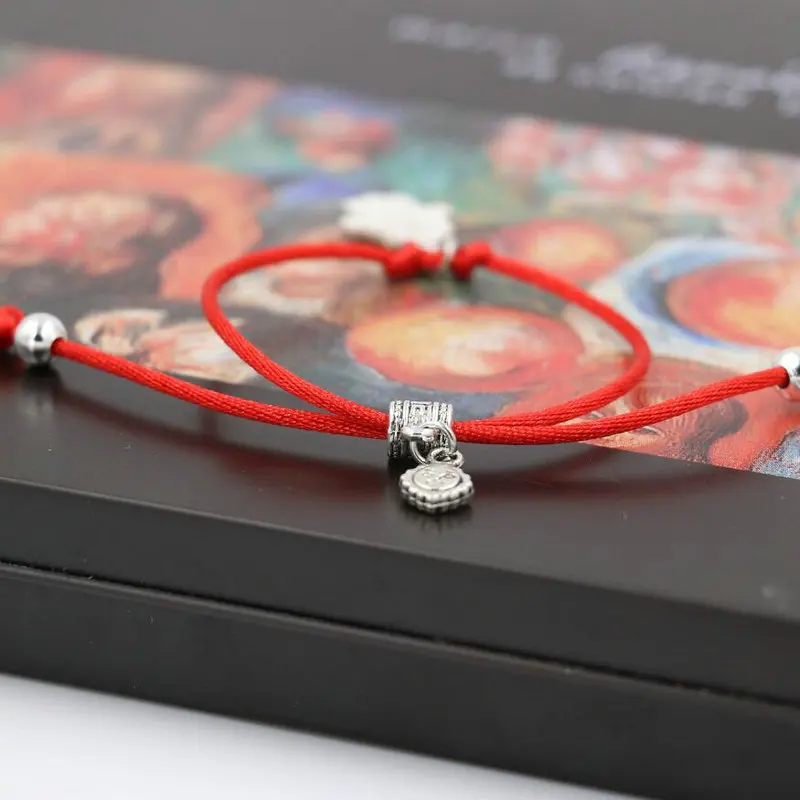 BPPCCR Лаки амулет красная веревочная нить цепочка из плетеной чакра хамса руки