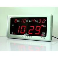 led desk wall digital alarm clock electronic alarm clocks with temperature calendar date week display big digits for home office