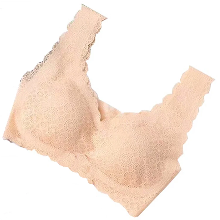 Обтягивающее нижнее белье спортивное кружевное без косточек бесшовный жилет