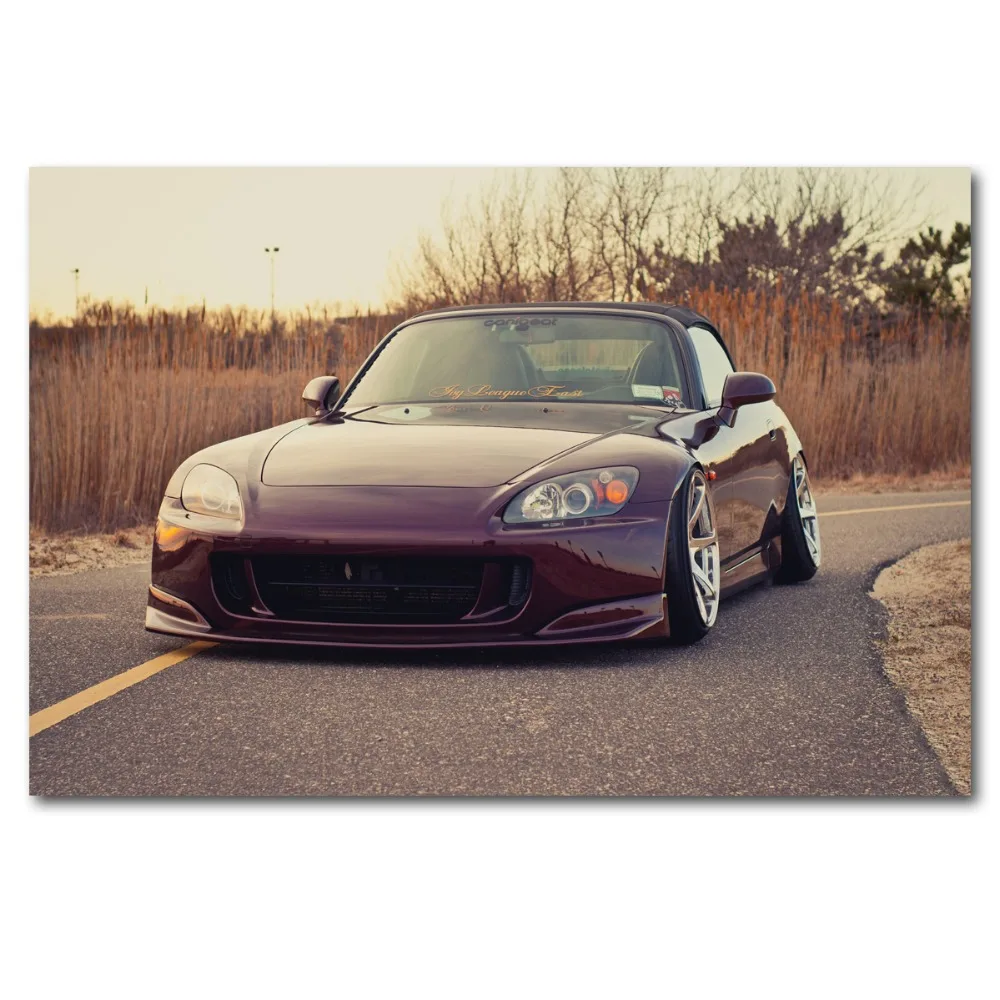 Honda s2000 спортивные автомобили Mini roadster супер автомобиль Wall Art постер Холст