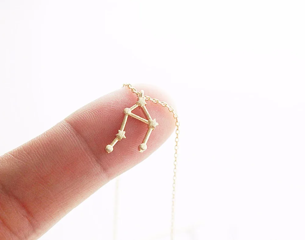 

Jinleansu Libra Constellation Necklace Zodiac Sign Birth Pendant Necklaces For Women Girl Birthday Gift Jewelry Collette