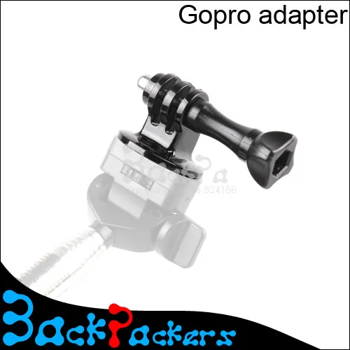 2в1 для gopro штатив и монопод крепление адаптер Винт 1/4 кронштейн комплект Gopro hd Hero 3 +