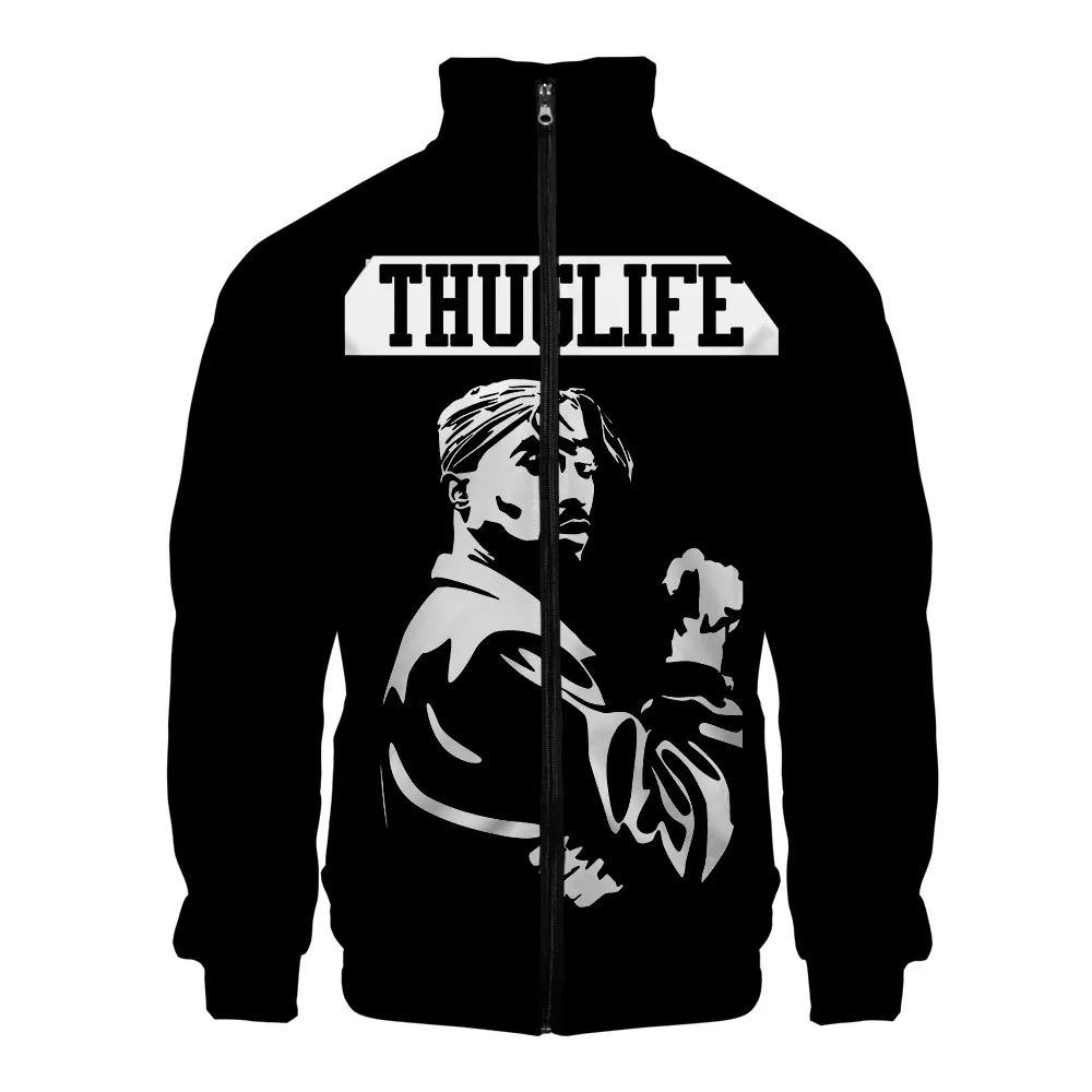 Повседневные куртки и пальто в стиле хип-хоп 2pac Rapper уличная одежда Харадзюку для