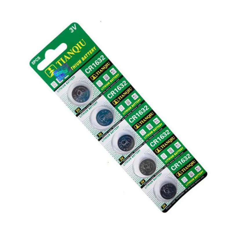 5pcs CR1632 Button Cell 3V Remote Car Controller Lithium Battery for electronic appliances |