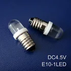 Высокое качество E10 DC4.5V Led,E10 5V светильник, 4,5 V Led E10 лампа, E10 светодиодный индикатор светильник, E10 Led,E10 4,5 V светильник, Бесплатная доставка 20 шт.лот
