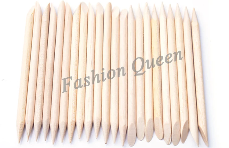 Деревянные маникюрные палочки оранжевого цвета 100 шт. для профессионального