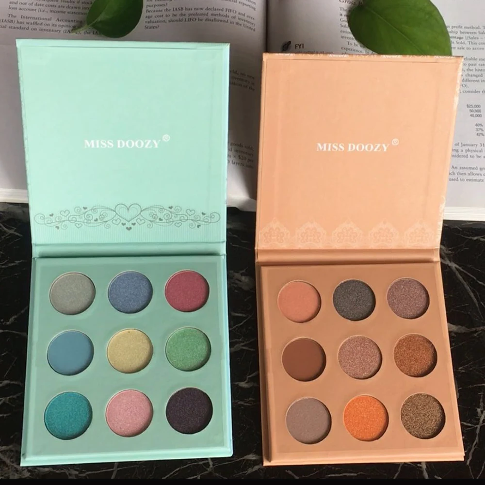 Тени для макияжа 9 цветов матовые тени век натуральные прессованные пудры