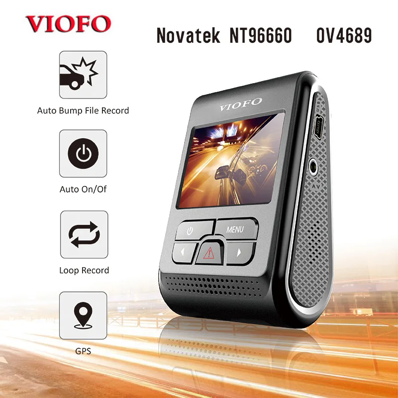 Оригинал VIOFO A119 2 0 &quotЖК дисплей вращающаяся линза конденсатор Novatek 96660 HD 2K 1440p 1080P
