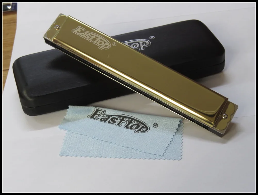EASTTOP 24 Отверстия гармоник tremolo гармоника нержавеющая сталь покрывает