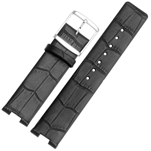 black B Ремешок для часов подходит K1S21102/KIS21100 K1S21120 20 мм черный белый натуральная кожа Браслет замена мужской женский браслет - Цвет ремешка: black B