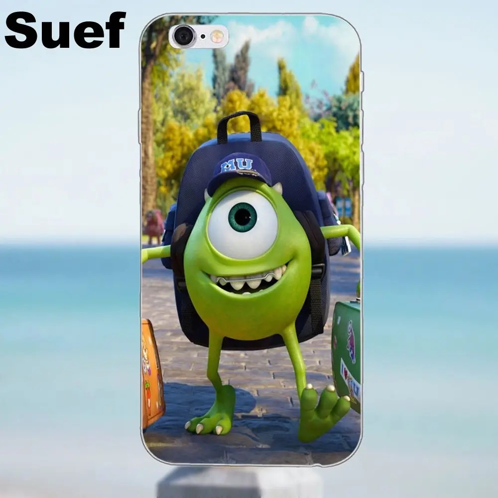 Мягкий чехол для телефона университета майка Вазовски iPhone X 4 4S 5 5S 5C SE 6 6S 7 8 Plus Samsung