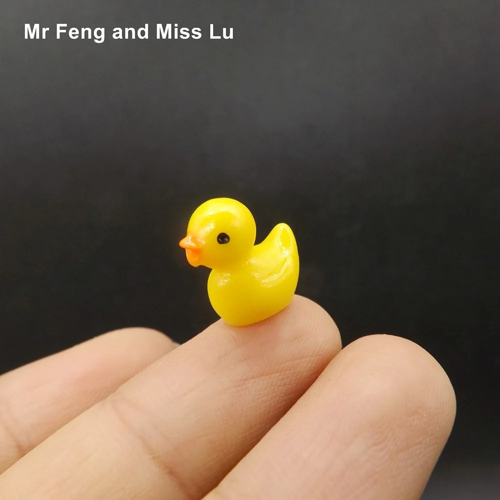 Милая маленькая желтая Фотополимерная мини игрушка поделка детская Семейная