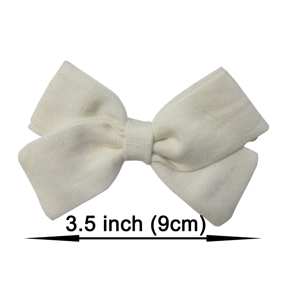 Бутик ткань лук зажимы для волос банты заколки Заколки хлопок Hairbow дети девушки