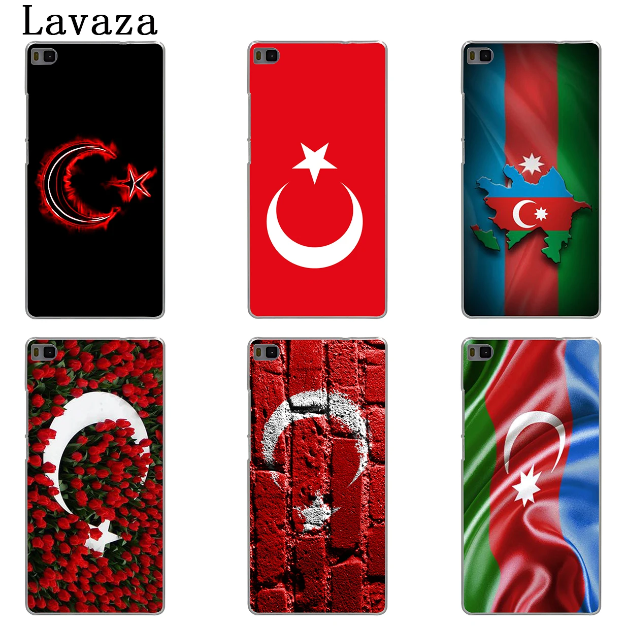 Жесткий чехол Lavaza с турецким красным флагом для Huawei P30 P20 Pro P9 P10 Plus P8 Lite Mini 2016 2017 P smart