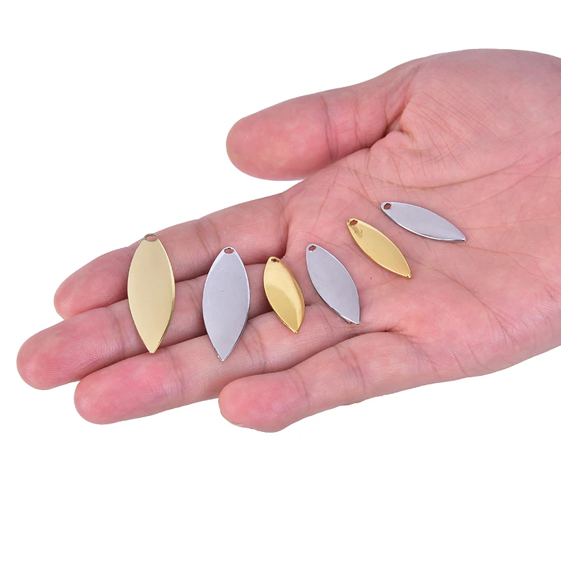 Металлические ивовые лезвия для спиннера Спиннер Сделай Сам рыболовных приманок