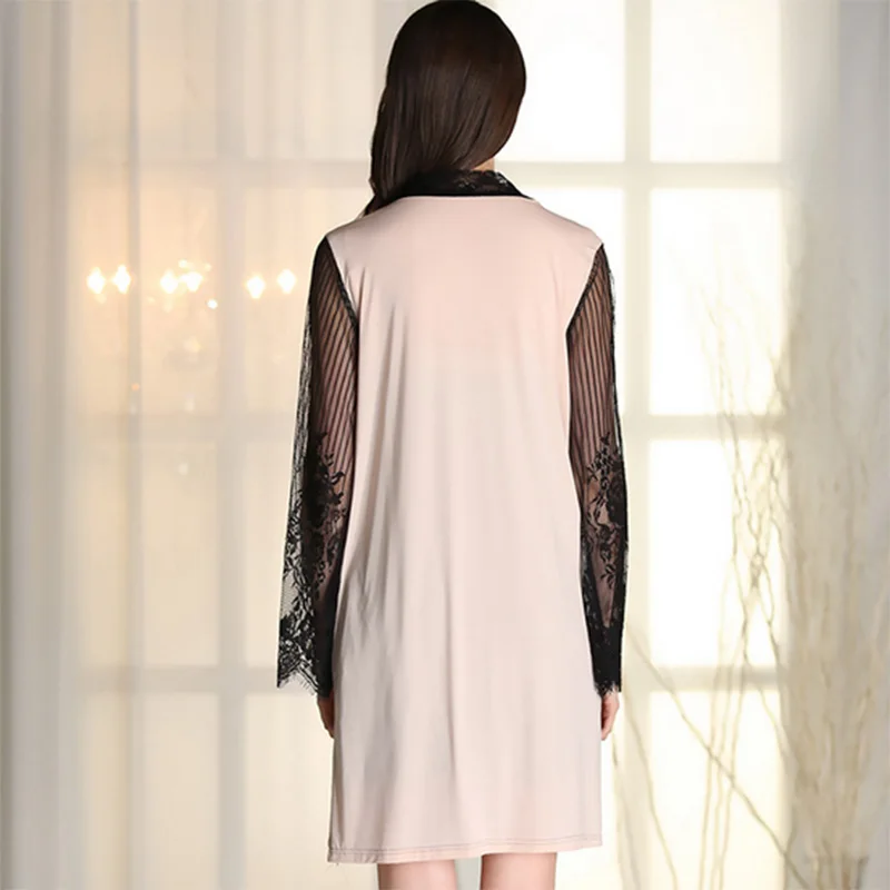 Новинка весна-лето 2021 халаты с длинным рукавом пикантная домашняя пижама