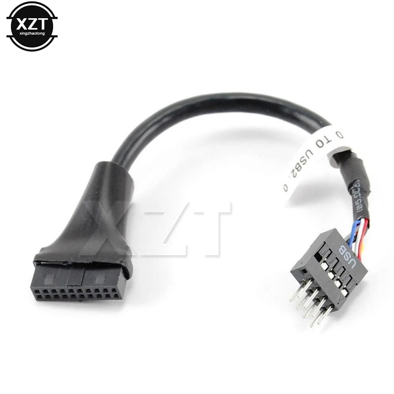 1 шт. материнская плата USB 3 0 20 Pin Женский 3.0 9 pin мужской новый корпус Удлинительный