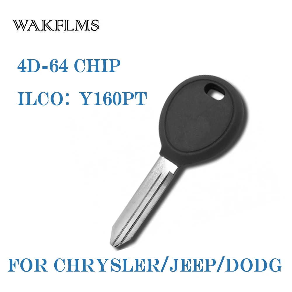 2 шт./лот новый ключ транспондера для Chrysler jeep dodge 4D 64 Чип зажигания Y160PT без