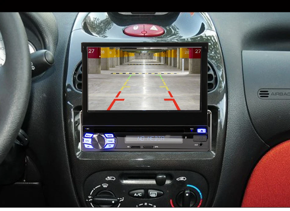 Eunavi 2G ram одиночный 1 Din " Android 8,1 автомобильный dvd-плеер gps Радио стерео Универсальный 1024*600 Hd головное устройство с Wifi сенсорным экраном