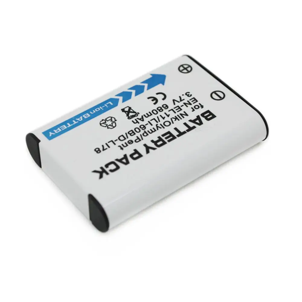 WHCYonline 680mAh EN-EL11 EN EL11 ENEL11 LI-60B D-Li78 батарея для цифровой камеры Nikon D40 D40X D60 D3000 D5000 |