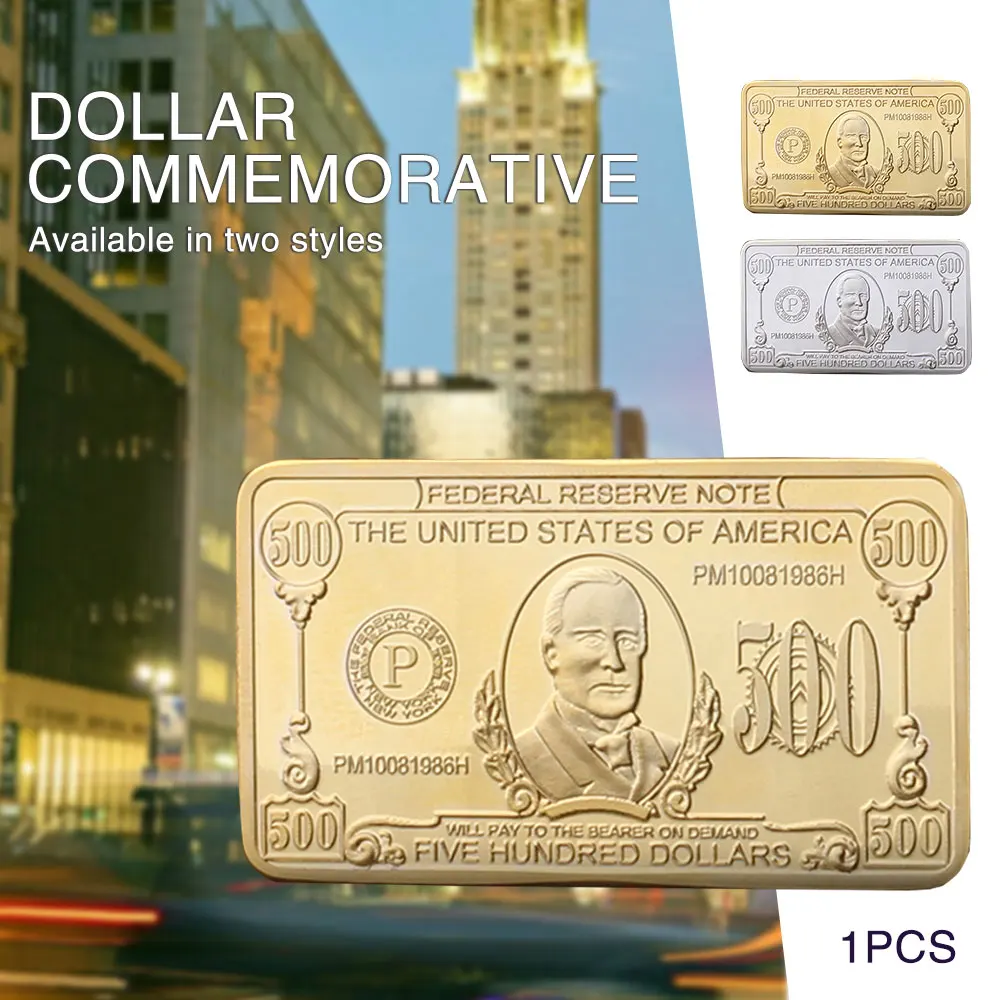 Сувенир памятная монета Монета 500 слиток золота украшения золото 24 K позолоченные