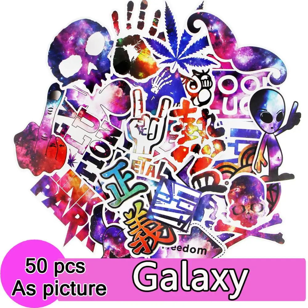 50 шт. Galaxy наклейки водонепроницаемые DIY крутые смешанные JDM креативный Декор