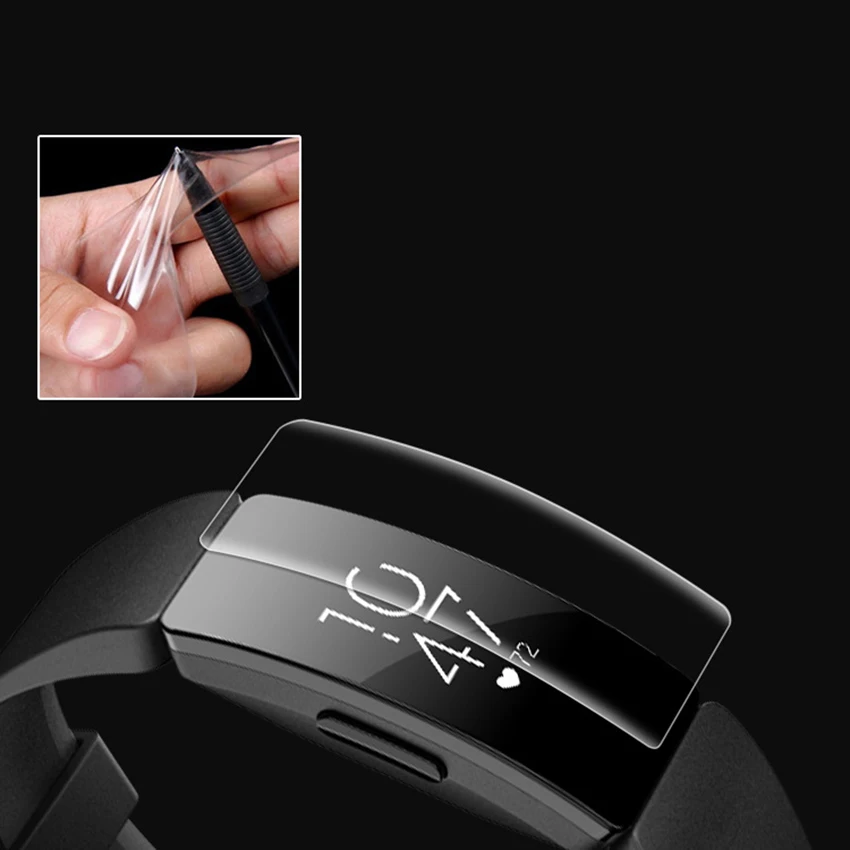 2 шт полное покрытие прозрачный протектор экрана для Fitbit Inspire/HR ультра тонкая HD мягкая защитная пленка tpu для Fitbit Inspire аксессуар
