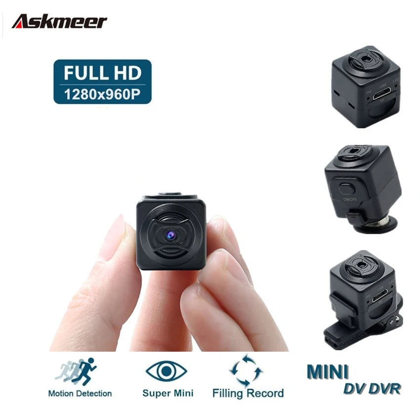 ASKMEER S5 Спортивная мини видеокамера на Камера Full HD 1080 P Сенсор Micro DV DVR регистратор