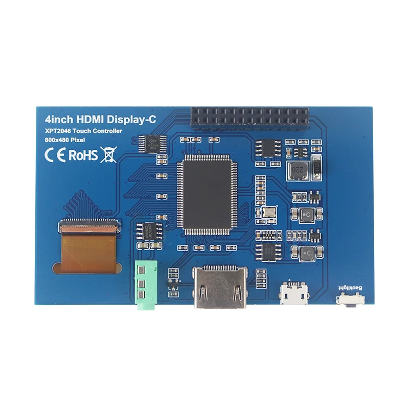 4 дюймовый сенсорный ЖК дисплей Raspberry Pi 800*480 экран SPI для Model B / 3B Plus 2B Zero W|Аксессуары