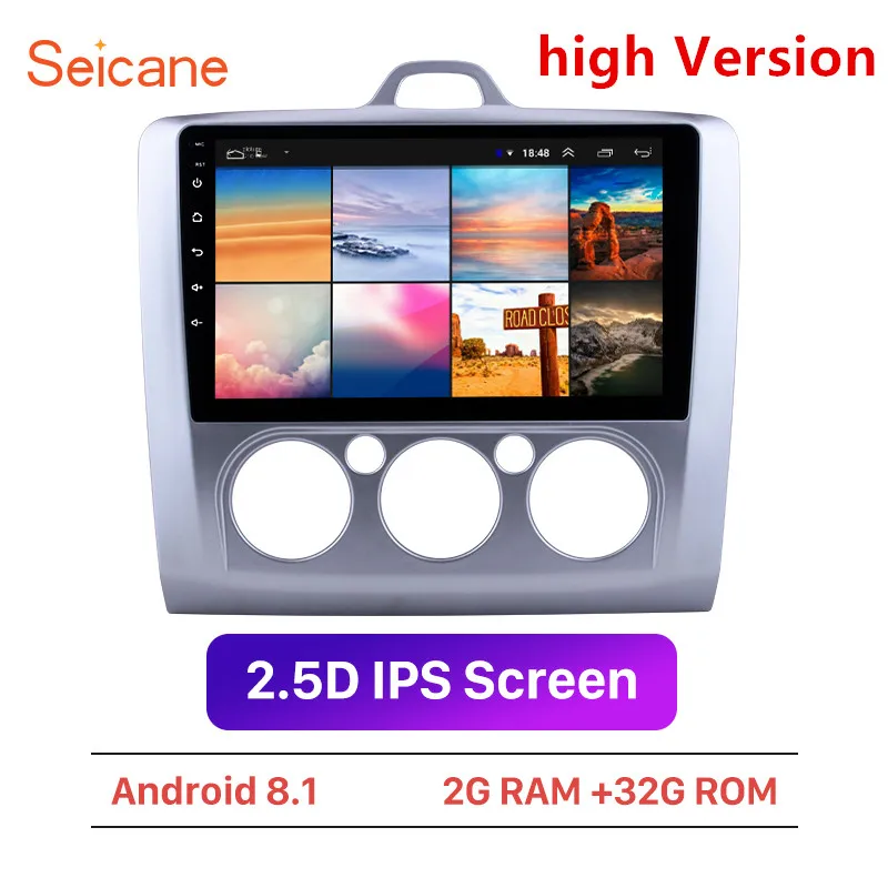 Автомагнитола Seicane 2DIN Android 8 1 9 дюймов ОЗУ 2 ГБ + ПЗУ 32 GPS мультимедийный плеер для Ford