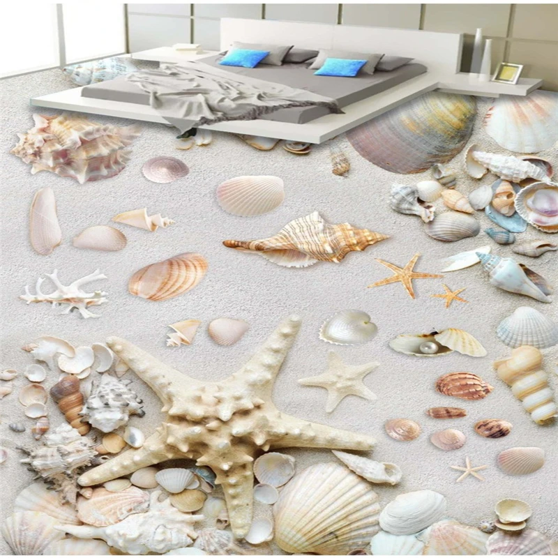 Большой Морской 3D корпус для пола гостиной ванной комнаты декоративная 3d