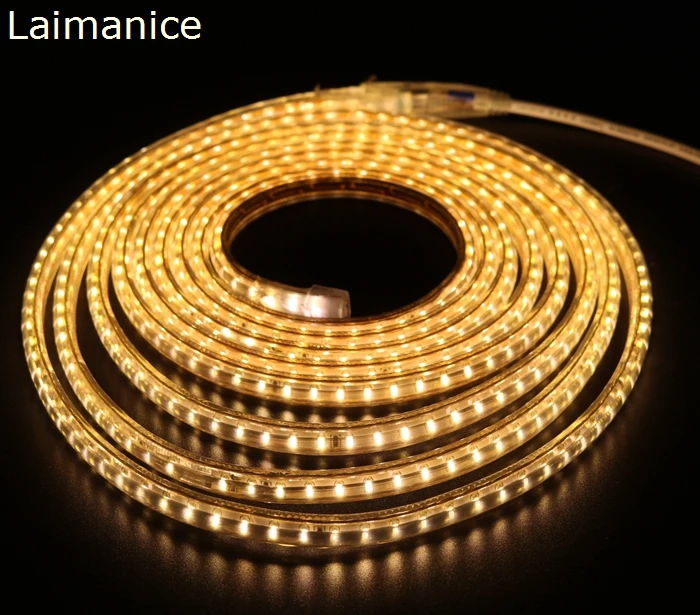 СВЕТОДИОДНАЯ лента SMD 3014 120 В переменного тока светодиодов/м IP67 водонепроницаемая
