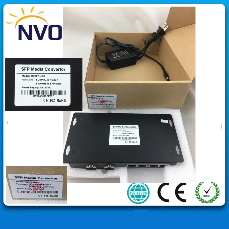 4 1000 м оптоволоконные порты + 2 гигабит SFP порта Ethernet волоконно оптический